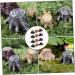 Gogogmee 12pcs Small Stump Stool Terrarium Decor Mini Garden Figurines Root Stump Ornament Retro Decor Resin - Buy Online on GoSupps.com