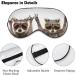 Light-Blocking Sleep Mask for Women | Funny Raccoons Eye Masks | Comfortable & Soft Blindfold with Adjustable Strap for Men - Color-3 - Buy Online on GoSupps.com