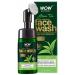 WOW Skin Science Green Tea Foaming Face Wash w/Soft Brush- Refreshing  Clarifying Facial Cleanser with Antioxidant Green Tea & Aloe Vera Extract - All Skin Types (100 ml)