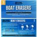 Premium Boat Scuff Erasers 3 Pack - Boating Accessories Gifts for Cleaning Pontoon, Sail, Fishing Boats - Vinyl Cleaner for Men & Women - Buy Online on GoSupps.com