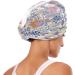 Buy Flowers and Plants Dry Hair Cap Set - 2 Piece Quick Drying Towel with Button Headband | Super Absorbent & Soft - Buy Online on GoSupps.com