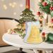 ISCORK Silicone Molds Handmade 3D Silicone Mold with Snowman 3D Ornaments Mold Creative and Tear-Resistant for Jelly DIY Crafts Cake Christmas Bells - Buy Online on GoSupps.com