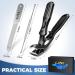 2024 Upgrade Angled Head Nail Clippers for Seniors Ergonomic Toenail Clipper for Thick Nails Premium Steel Toe Nails Clippers with Catcher for Men Black Nail Clippers - Buy Online on GoSupps.com