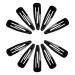 10 pieces of hair for little girl 2.68 inches of hair clips metal hair clips slippery hair clips children hair clips side clips give the hairstyle perfect hold (black)