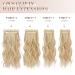 Feshfen Clip-In Hair Extensions for Women - 4PCs 50cm Dark Golden Wavy Synthetic Hair 180g - Buy Online on GoSupps.com