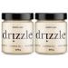 Drizzle White Raw Honey - Unfiltered and Unprocessed - Rich in Nutrients and Beneficial Enzymes - Notes of Sweet Clover - 100% Raw Pure Honey - Gluten-Free Paleo-Friendly (Pack of 2) 375g White Raw 375 g (Pack of 2)