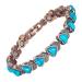 Yinox Magnetic copper bracelet made of colored stone for women high -strength magnetic bracelet including exquisite gift box that is suitable as a gift (B)