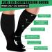 Get-Fa Oversize Compression Stockings - 3 Pairs 20-30 mmHg Knee-High Support for Men & Women Wide Calf Extra Large - Improved Blood Circulation - Buy Online on GoSupps.com