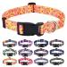 Mihqy dog collar adjustable soft & comfort nylon dog collar for small medium-sized dog puppies cats (yellow flower l) l (neck circumference 38-63 cm width 2.5 cm) yellow flower