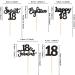 Keaziu 25 Pack 18th Birthday Cupcake Toppers Sweet 18 Happy 18th Cupcake Picks Eighteen 18 Fabulous Anniversary Birthday Party Cake Decorations Supplies Black 18 - Buy Online on GoSupps.com