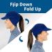 TrailHeads Fleece Ponytail Hat with Ear Warmer | Women's Adventure Hat - Heather Indigo - Buy Online on GoSupps.com