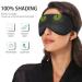 Kaskirky Light Blocking Eye Mask for Business Travel & Meditation - Adjustable for Men and Women, Deep Sleep Comfort, Fat Cat Green Eye Design - Buy Online on GoSupps.com
