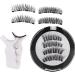 Magnetic Eyelashes Set | Magnetic Eyelashes Kit | Magnetic Natural Eyelashes | 4 Manga Magnetic Lashes Reusable Magnetic Eyelashes with Applicator Strong Hold Natural Magnetic Glueless Eyelashes - Buy Online on GoSupps.com