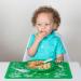 Brinware Reusable Slip Resistant Toddler Silicone Placemat for Kids - Dinosaur & Shark Green/Blue (2 Pack) 2 Pack - Green/Blue Dino & Shark - Buy Online on GoSupps.com