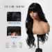 Allbell Black Wig for Women | Long Wavy Natural Hair Wig with Thick Bangs | Heat Resistant Synthetic Hair - Buy Online on GoSupps.com