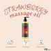 Premium Strawberry Massage Oil 200ml - Relaxing Body Massage Oil for Ultimate Relaxation - Buy Online on GoSupps.com