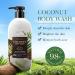  Boxiatil Coconut Body Wash 400ml gentle body wash hypoallergenic cleanser for dry and sensitive skin sulfate-free paraben-free odor-eliminating fresh for women and men - Buy Online on GoSupps.com