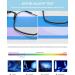 Shop Lanomi Pilot Reading Glasses - Progressive Multifocal Blue Light Filter Metal Frame Black 4.0x | Ideal for Men - Buy Online on GoSupps.com