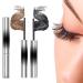 Vivavogue Lash 2pcs Vivavogue Iron Wand Mascara 3D Curling Eyelash Iron Mascara Curl Brushless Metal Wand Mascara for Women Waterproof Long Lasting No Flaking (2 Mix)