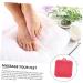 Fomiyes Silicone Foot Massage Cushion | Suction Bath Foot Scrubber & Washer | Pink PVC Foot Pillow for Shower Cleaning (26.5x23x3.5cm) - Buy Online on GoSupps.com
