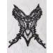 Handmade Rhinestones Lace Applique Sew on Beads Sequins Trim Patches - Black - Buy Online on GoSupps.com