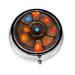 Flaming Flywheelround Pill Box 3 Compartments Round Pill Box Organizer for Purse Or Pocket Portable Travel Pill Box
