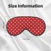SSIMOO Big White Dot Sleep Mask | Adjustable Breathable & Fashionable Eye Mask for Ultimate Comfort | International Shipping - Buy Online on GoSupps.com