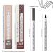 Waterproof Eyebrow Pencil - Professional Microblading Gel with 4 Fork Tips | Long-Lasting Dark Gray (3#) for Perfect Brows | International Shipping Available - Buy Online on GoSupps.com