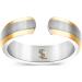 Elegant Titanium Magnetic Therapy Ring for Arthritis & Carpal Tunnel Relief - Size 10 in Silver & Gold | Smarter Lifestyle - Buy Online on GoSupps.com