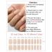 Wahrshei Nail Foils | Nude UV Gel Nail Foil - 20 Self-Adhesive Gel Nail Stickers & Wraps - Buy Online on GoSupps.com