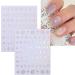 JMEOWIO 10 Sheets Moon Star Aurora Nail Art Stickers Decals Self-Adhesive Cute Nail Supplies Nail Art Design Decoration Accessories - Buy Online on GoSupps.com