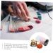 POPETPOP 4 Sets Nail Holder Nail Display Stand Magnetic Small Beard Comb Tool Stand Nail Art Training Stand Fake Nail Tip Stand Manicure Metal Ceramics Exercise Rack - Buy Online on GoSupps.com