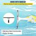 Window Squeegee Cleaner Bright Tool with Water Spray Household Cleaner Kit Bathroom Car and Cottage Windows with Scraper Rotatable Brush Head 9M(30FT) - Buy Online on GoSupps.com