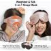 LitBear Weighted Silk Sleep Mask - Mulberry Silk Eye Mask with Adjustable Strap for Women & Men - Pressure Relief & Light Blocking - Perfect for Deep Sleep - Pink - Buy Online on GoSupps.com