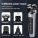 4 in 1 Electric Shaver for Men - Waterproof Razor Beard Trimmer Nose Hair Trimmer Cordless & Rechargeable - Perfect for Wet & Dry Use - Buy Online on GoSupps.com