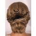 Kercisbeauty Tiny Black Beads Flower Hair Comb | Handmade Bridal Hair Accessories for Women & Girls | Wedding & Prom Jewelry - Buy Online on GoSupps.com