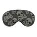 Skull and Paisley Sleep Mask for Women Adjustable Sleeping Eye Shades Cover with Elastic Strap