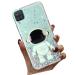 Tivenfezk Nadoli for Samsung Galaxy A22 4G astronaut Hidden Stand Cover caricature glitter stand soft silicone bling transparent protective cover samsung galaxy a22 4g green