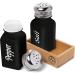 Glass Farmhouse Salt and Pepper Shakers Set - Rustic Black Kitchen Decor - Ideal for Home, Restaurant, or Wedding Gifts - Buy Online on GoSupps.com