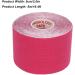 Athletic Kinesiology Tape Cuttable Breathable Sport Recovery Tape 5cm Width for Fitness (Rose Red) - Buy Online on GoSupps.com