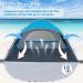 Night Cat Beach Tent - Portable Sun Shade Shelter for 2-4 Persons with UV Protection | Easy Setup & Breathable Mesh Windows | Outdoor Blue Single Layer Tent - Buy Online on GoSupps.com