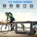 Blueear Bike Mirror Camera 1080P with 4.3 Screen, 130 Wide Angle Night Vision - 360 Adjustable Mount for Mountain & Road Bikes - Buy Online on GoSupps.com