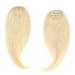 Bangs 2PCS Human Hair Clip on Bangs with Mid Part One/Two Sides Bangs Remy Hair in Extenssion French Invisible Fringe for Women Curved Bangs for Daily Wear (Color : #60 Size : 6 months) 6 months #60