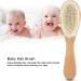 LIYJTK Baby Head Brush - Soft Natural Goat Hair Comb for Newborns and Toddlers - Buy Online on GoSupps.com