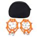 2pcs/set 12 teeth crampons for mountaineering snowshoes accessories versatile functions M