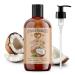 Coconut Oil Fractionated 16oz Organic Cold-Pressed Carrier Oil Fast-Absorbing Deep Skin Care Hair Health Natural Born Oils.