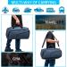 Kuston Sports Gym Bag with Shoes Compartment & Wet Pocket - Blue | Duffel Bag for Men and Women - Buy Online on GoSupps.com
