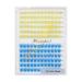12rows-Large Tray Mixed 8-10-12-14-16mm/Mixed 14-15-16mm/Mixed14mm-16mm/Mixed 18-20mm Wide Stem Individual False Eyelashes Dramatic Black Cluster Eyelashes (T50-yellow-blue-12-14mm)