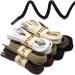 DELELE 2 Pair Round Waxed Shoelaces 1/8 Thick 31.50 Inch Dress Shoe Boot Laces - Black (80CM) - Buy Online on GoSupps.com
