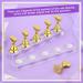 Prously 2 Sets Magnetic Nail Display Stand for Fingernail DIY Art - Gold | False Nail Manicure Tool for Home & Salon - Buy Online on GoSupps.com